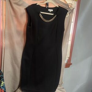 Calvin Klein Black Chain Detail Dress-1304